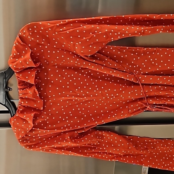 💕REALISATION PAR💕 The Alexandra Dress ~ Red Star Print Small - Picture 14 of 16